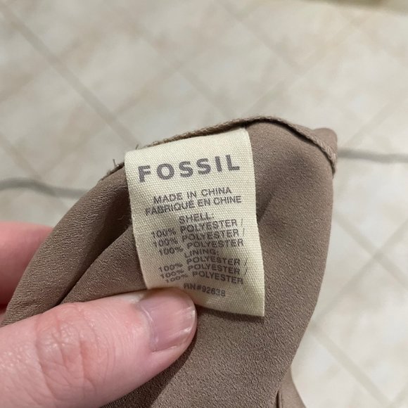 Fossil Strapless Black and Beige Dress with Polka - Picture 7 of 7